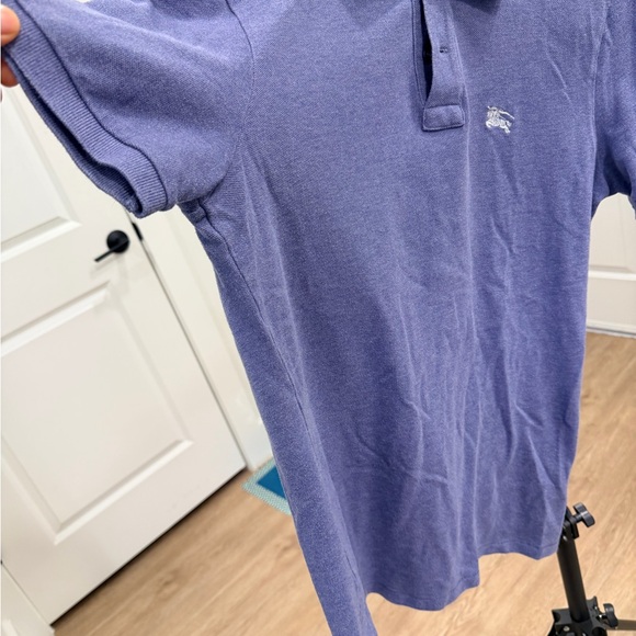 Burberry Polo Shirt Periwinkle Blue Mens Small - Picture 4 of 8